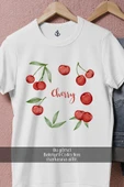 Oversize Cherry Kiraz Double  Tasarımlı Unisex T-Shirt thumbnail 8