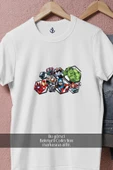 Oversize Marvel Avengers Characters  Tasarımlı Unisex T-Shirt thumbnail 2