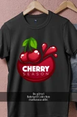 Oversize Cherry Season Kiraz  Tasarımlı Unisex T-Shirt thumbnail 5