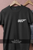 Oversize Special Agent 007 Cep Tasarımlı Unisex T-Shirt thumbnail 10