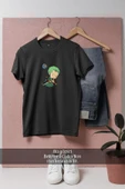 Oversize Green-Haired One Piece Character Caricature  Tasarımlı Unisex T-Shirt thumbnail 4