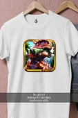 Oversize Jurassic Dino Water World Dinosaur  Tasarımlı Unisex T-Shirt thumbnail 8