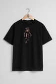 Oversize Demogorgon Eleven Dungeons Göğüs Tasarımlı Unisex T-Shirt - 11