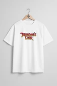 Oversize Dragon's Lair Göğüs Tasarımlı Unisex T-Shirt thumbnail 1