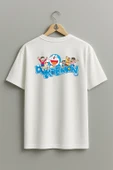 Oversize Doraemon Logo Sırt Tasarımlı Unisex T-Shirt thumbnail 1