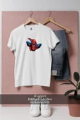 Oversize Spider-man Örümcek Adam 11 Vektörel  Tasarımlı Unisex T-Shirt thumbnail 2