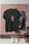 Oversize Orange Fox Watercolor Painting  Tasarımlı Unisex T-Shirt thumbnail 10