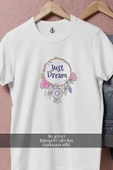 Oversize Just Dream Dreamcatcher Cloured With Feather  Tasarımlı Unisex T-Shirt thumbnail 8