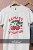 Oversize Always Cherryishing  Tasarımlı Unisex T-Shirt thumbnail 2