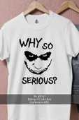 Oversize Why So Serious Joker  Tasarımlı Unisex T-Shirt thumbnail 2