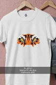 Oversize Kaplan Gözleri  Tasarımlı Unisex T-Shirt thumbnail 8