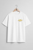 Oversize Chevrolet Logosu, Chevrolet Chevy Cep Tasarımlı Unisex T-Shirt thumbnail 7