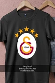 Oversize Galatasaray 5 Yıldızlı Logo  Tasarımlı Unisex T-Shirt thumbnail 5