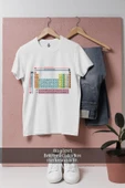 Oversize Kimya Periyodik Tablo - Cetvel  Tasarımlı Unisex T-Shirt thumbnail 1