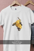 Oversize Vespa Motor  Tasarımlı Unisex T-Shirt thumbnail 3
