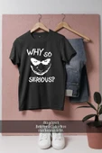 Oversize Why So Serious Joker  Tasarımlı Unisex T-Shirt thumbnail 10
