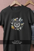 Oversize Tire Motor Vehicle Service Tools  Tasarımlı Unisex T-Shirt thumbnail 9