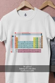 Oversize Kimya Periyodik Tablo - Cetvel  Tasarımlı Unisex T-Shirt thumbnail 8