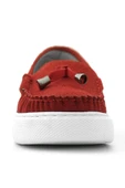 Rakerplus Kırmızı Süet Ekstra Hafif Çocuk Makosen Ayakkabı thumbnail 4