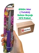 Sürbisa 61004 Sebze Bıçağı Mor Lz1 Koli (12 adet Tırtıklı ) - 1