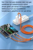 3'ü 1 Arada 120W Destekli Hızlı Şarj Kablosu  TypeC iPhone, Micro USB - 7