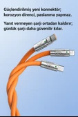 3'ü 1 Arada 120W Destekli Hızlı Şarj Kablosu  TypeC iPhone, Micro USB - 4