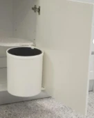 Mesbin Çöp Kovası ,Dolap Içi Kolay Çıkarılabilen, Kovalı 6 Lt. Beyaz thumbnail 3