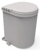 Mesbin Çöp Kovası ,Dolap Içi Kolay Çıkarılabilen, Kovalı 6 Lt. Beyaz thumbnail 4