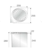 Mesbin Çöp Kovası ,Dolap Içi Kolay Çıkarılabilen, Kovalı 6 Lt. Beyaz thumbnail 5