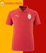 Galatasaray Lisanslı Puma Kırmızı 5 Yıldız Polo T-Shirt - 1