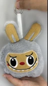 Labubu  Peluş Anahtarlık ve Oyuncak (15cmx20cm) Gri - 2