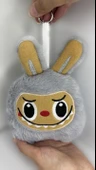 Labubu  Peluş Anahtarlık ve Oyuncak (15cmx20cm) Gri - 5