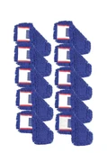 Omniclean UCTM N0037 Zincir Orlon Nemli Mop Yedeği 50 cm Mavi 10 Adet - 1