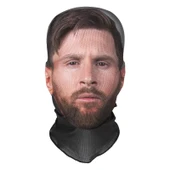 Lionel Messi 3 Boyutlu Nefes Alabilen Ünlü Maskesi - 2