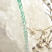 14 Ayar Altın Kaplama Doğal Gölgeli Yeşil Oniks Taşlı Minimal Gümüş Kolye - NGS00110 - 8