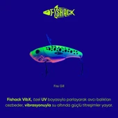 Vibrasyon Yem - LRF/Spin Jig - Fishack VibraX - 7g 40mm - Fire Gill - UV Boyalı thumbnail 4