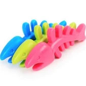 Balık Kemiği İskelet Şekilli Renkli Plastik Kedi Oyuncağı thumbnail 3