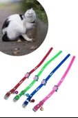 Çıngıraklı Zilli Sevimli Renkli Slikon Kedi Köpek Boyun Tasması thumbnail 2