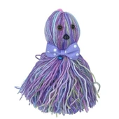 Ahtapot Şekilli Zilli Ve İpli Rengarenk Püsküllü Sevimli KediOyuncağı thumbnail 5