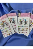 ShineBBCosmetic Renkli Ve Gümüş Yüz Ve Vücut Taşı 4 Paket - 3