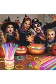 Glow Stick Parti Bilekliği Kolye Neon Işık Doğum Günü Partisi Cadılar Bayramı Halloween Düğün Floresan Sticks - 5