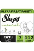Sleepy Natural Bebek Bezi Ultra Avantaj Paketi 7 Numara Xxl 20-30 Kg 112 Adet - 1