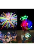 Glow Stick Parti Bilekliği Kolye Neon Işık Doğum Günü Partisi Cadılar Bayramı Halloween Düğün Floresan Sticks - 4