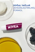 NIVEA Böğürtlen Renkli Dudak Bakım Kremi 4.8gr, Nemlendirici, Hafif Bordo Işıltı, Dudak Parlatıcısı - 4