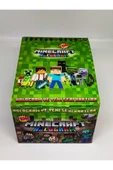 paraply Minecraft Full kutu 24 mini kutu Hologramlı Minecraft karakterli kartlar - 5