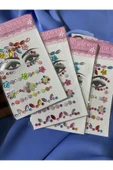ShineBBCosmetic Renkli Ve Gümüş Yüz Ve Vücut Taşı 4 Paket - 4