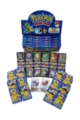 Pokemon 48 Mini Kutulu Oyun Kartları 2025 Pikachu Serisi Her Kutuda 6 kart 1 Stıcker - 3