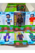paraply Minecraft Full kutu 24 mini kutu Hologramlı Minecraft karakterli kartlar - 1