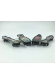 Ermap Skateboard Parmak Kaykay 4lü Baskılı Set Siyah Plastik Tek Ebat - 2