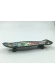 Ermap Skateboard Parmak Kaykay 4lü Baskılı Set Siyah Plastik Tek Ebat - 4